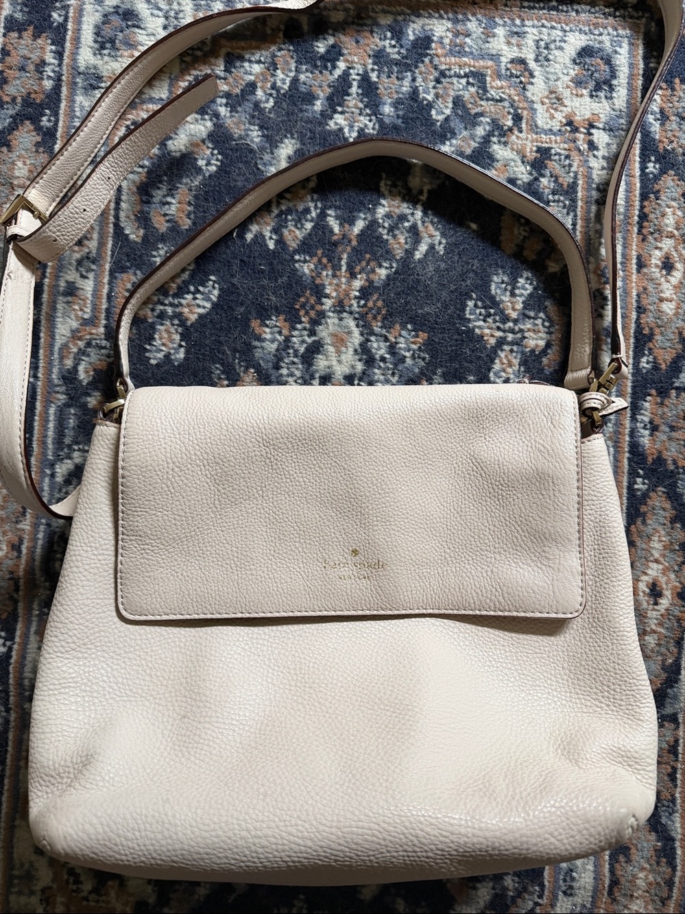 Kate Spade Soft Pink Leather Shoulder/Crossbody Bag
